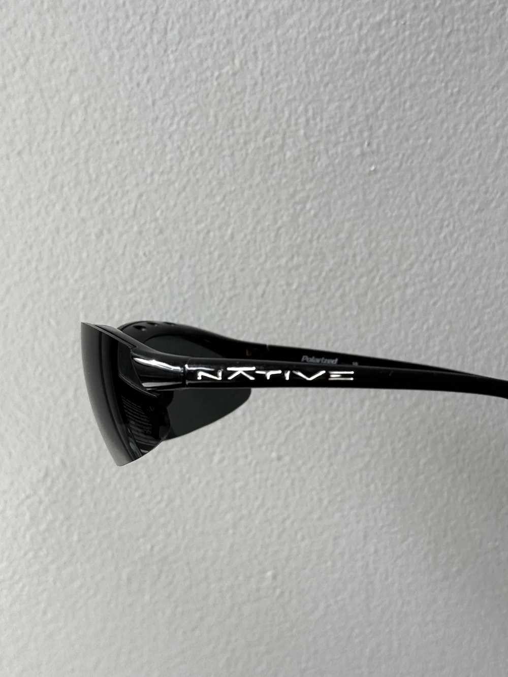 Native Dash XR Iron Polarized Running Trail Sunglasses Black Y2K Wrap Sport